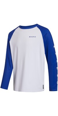 2024 Mystic Hombres Camiseta De Manga Larga Bolt Quickdry 35001.240157 - White / Blue